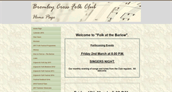 Desktop Screenshot of bromleycrossfolkclub.org.uk